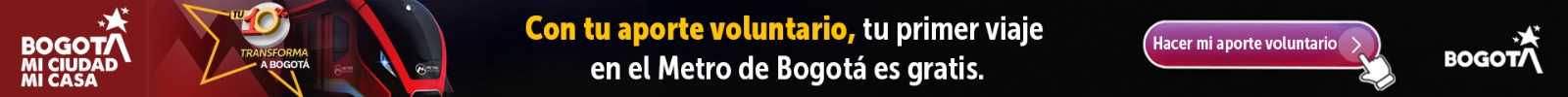 Con tu aporte voluntario, el primer viaje en el Metro de Bogotá es gratis