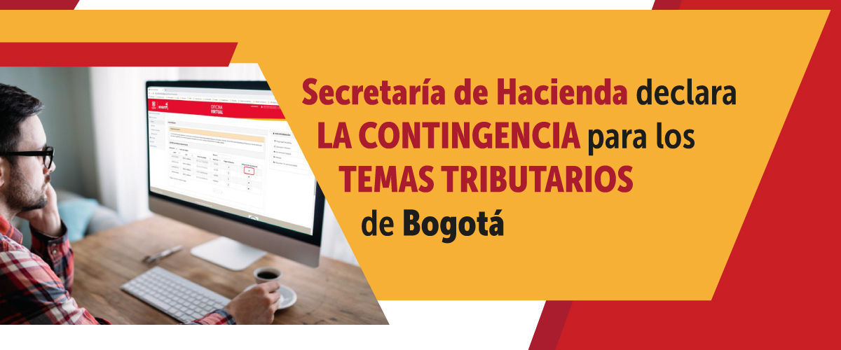 Contingencia para los temas tributarios de Bogotá