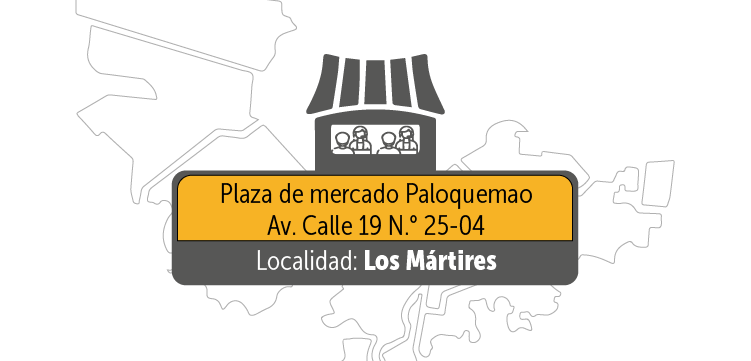 plaza de mercado de Paloquemao (Av. Calle 19 N.° 25-04)