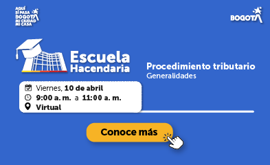 imagen con invitación a jornada de escuela hacendaria sobre procedimiento tributario