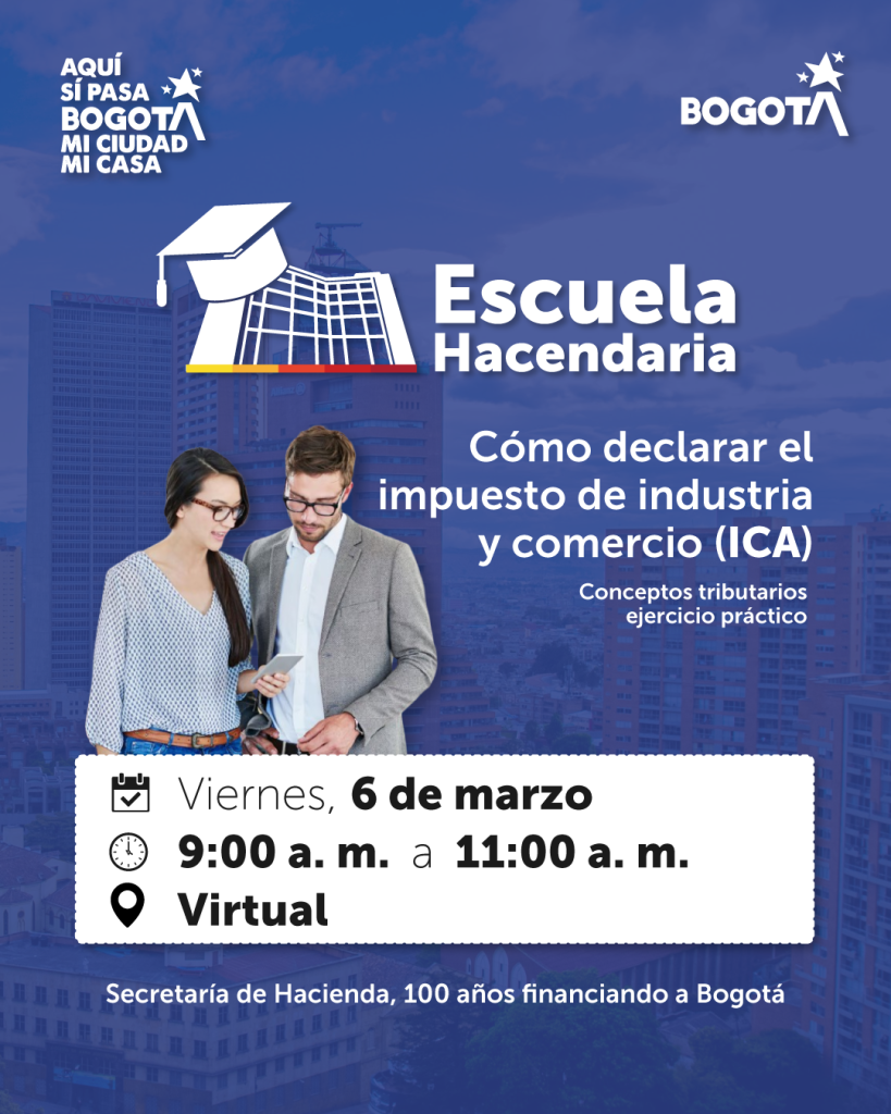 imagen con invitación a jornada virtual sobre ICA
