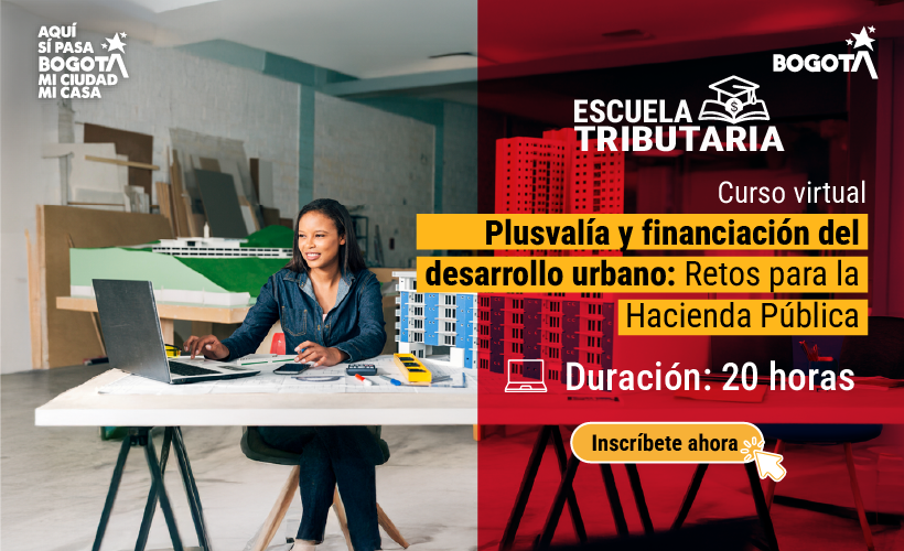 imagen de invitación a curso virtual de escuela tributaria