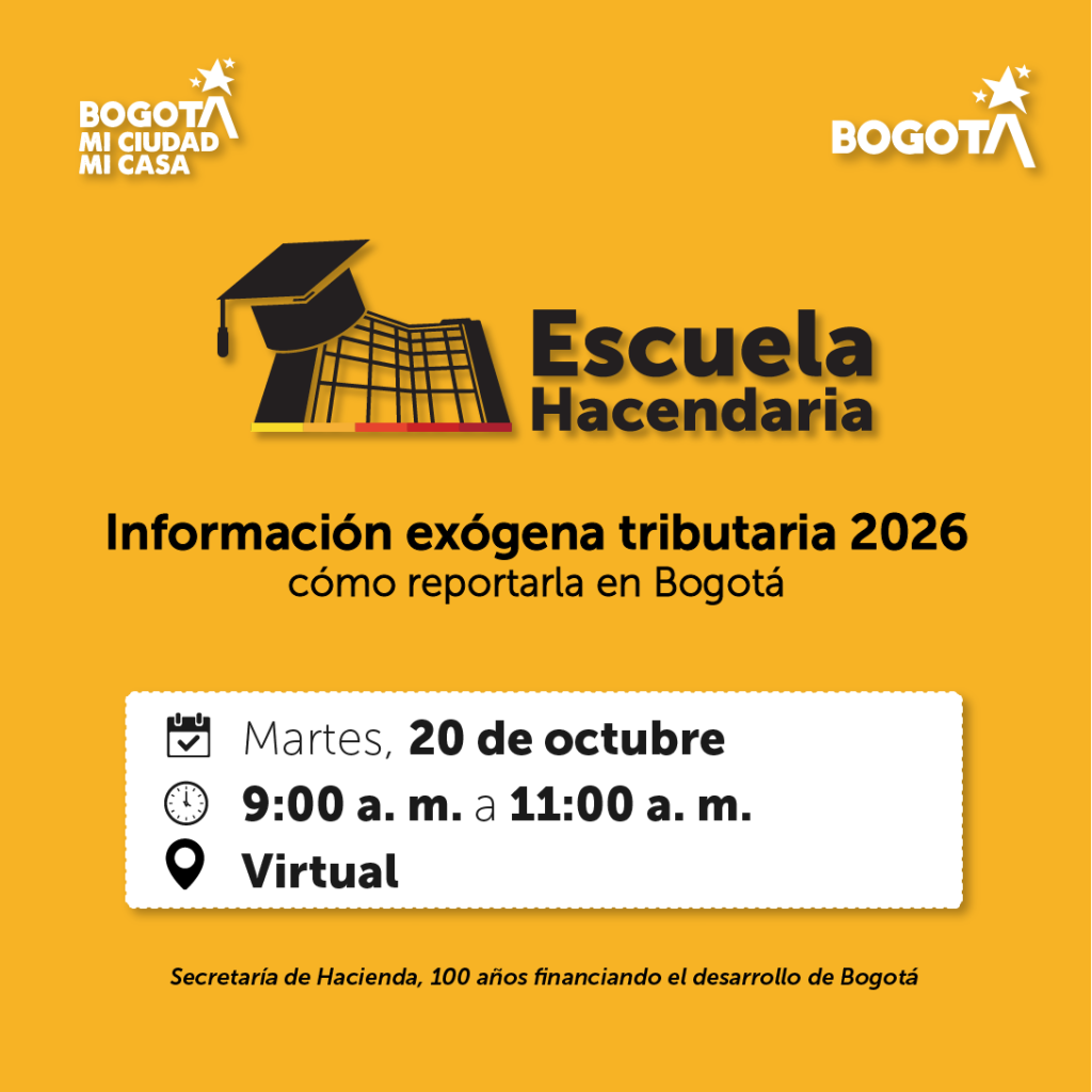 imagen con invitación a jornada sobre exógena