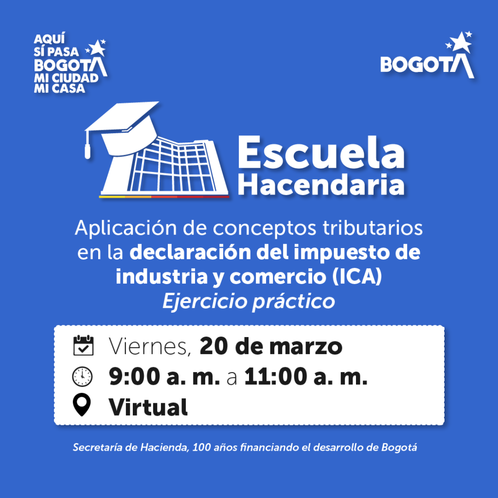 imagen en fondo azul con invitación a jornada virtual marzo 20