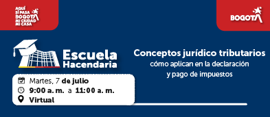 imagen en fondo azul con información sobre jornada virtual julio 7