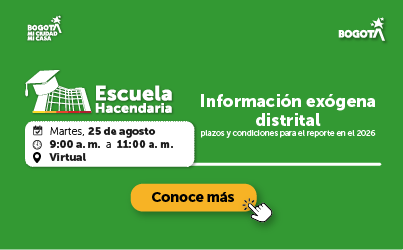 imagen con invitación a jornada sobre exógena distrital agosto 25
