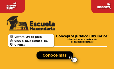 imagen en fondo amarillo con invitación a jornada virtual del 24 de julio