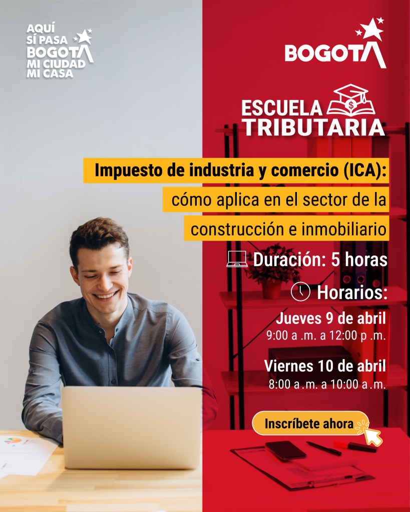 imagen con invitación a jornada de escuela tributaria