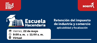imagen en fondo azul con invitación a jornada sobre reteica mayo 22