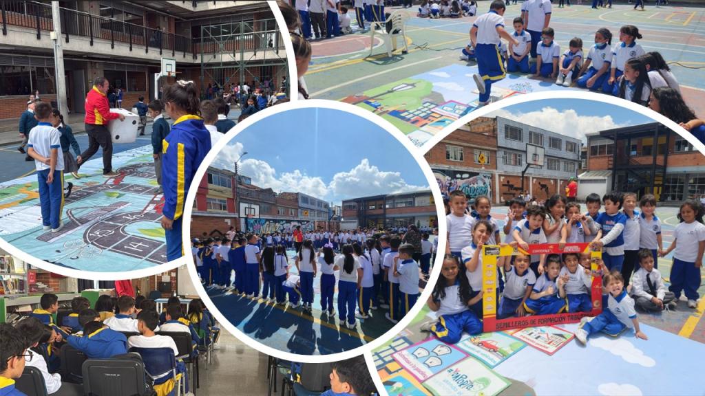 imagenes de estudiantes en el colegio IED Bosa conversatorios