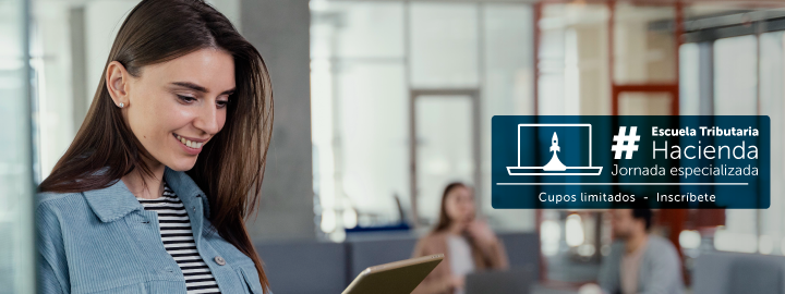 imagen de una mujer leyendo en una tablet