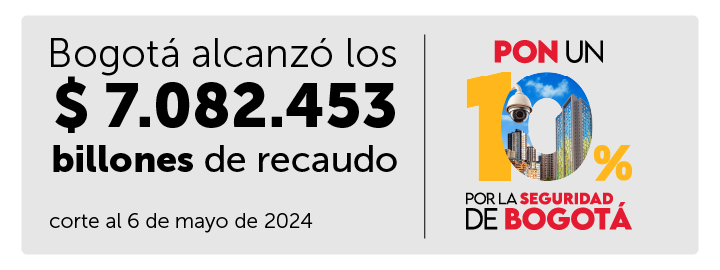 imagen en fondo gris con cifras de recaudo de abril