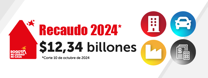 imagen en fondo blanco con información de recaudo