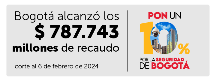 imagen en fondo gris con información de recaudo en enero