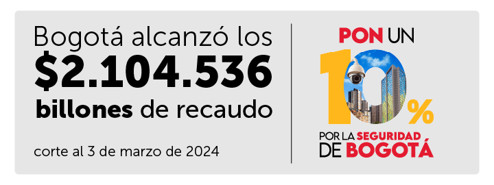 imagen en fondo gris con información de recaudo