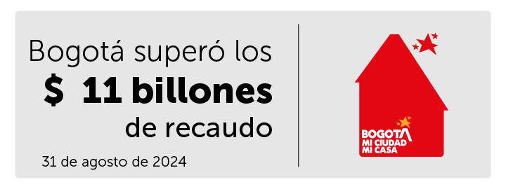 imagen en fondo gris con cifras de recaudo al 31 de agosto