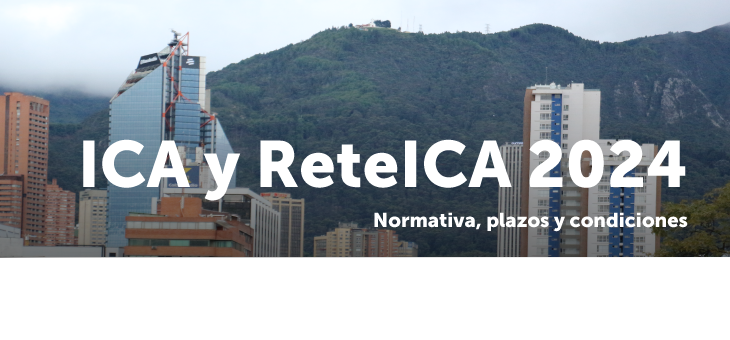 jornada virtual sobre ICA y ReteICA 2024, normativa, plazos y condiciones