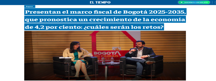 Crecimiento económico de Bogotá