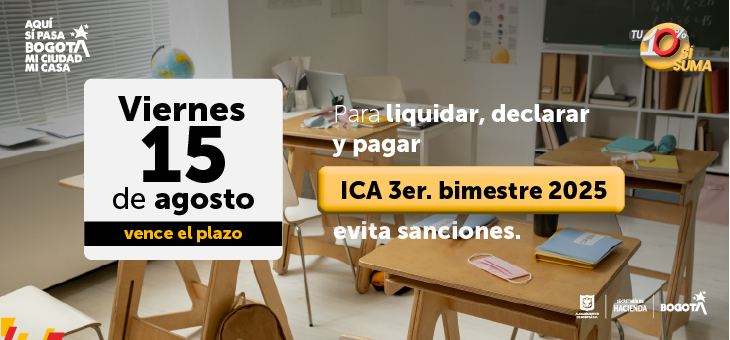 Imagen que anuncia el vencimiento de ICA
