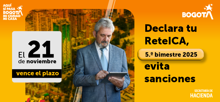 Invitación a pagar ICA quinto bimestre