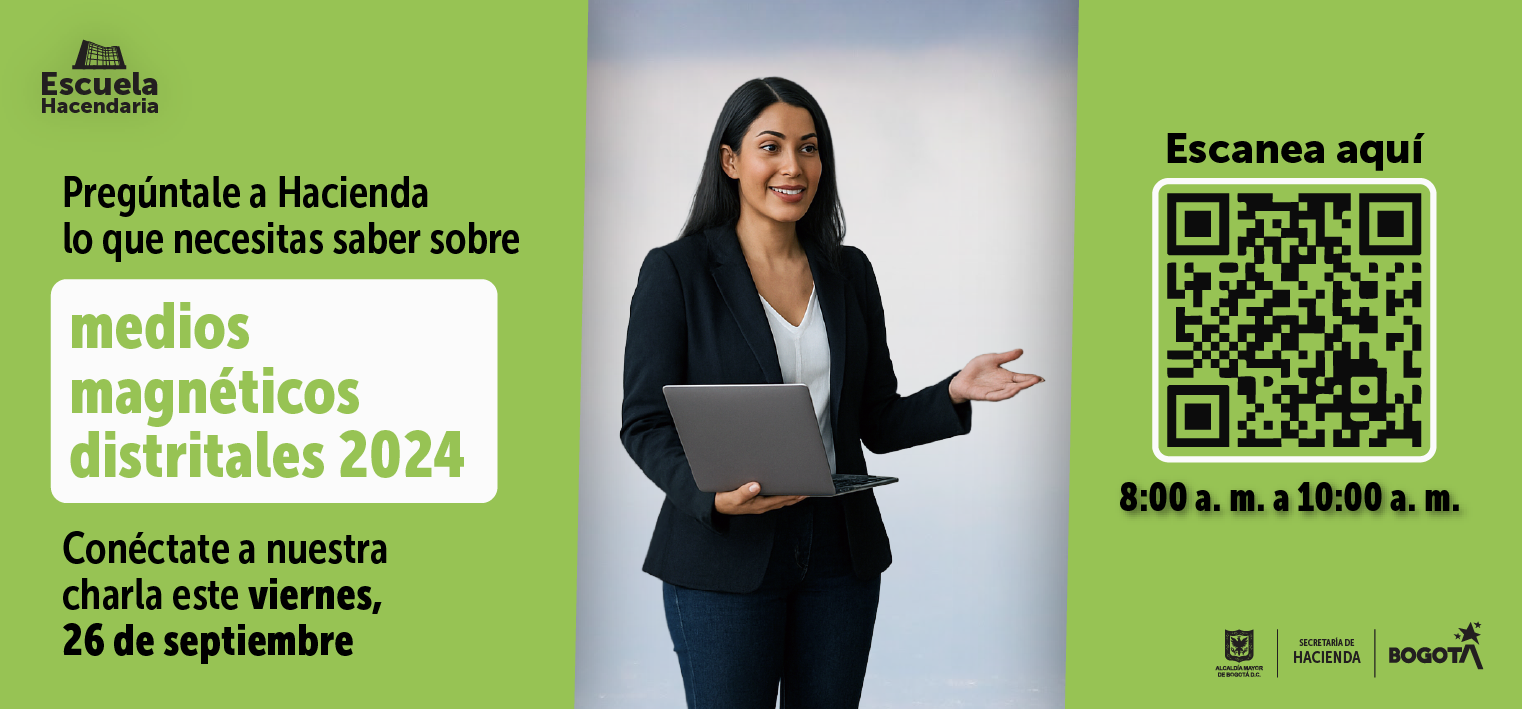 Imagen de invitación a inscribirse en la charla virtual de medios magnéticos