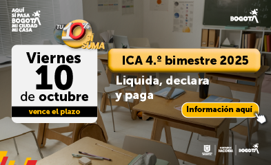 Invitación a pagar ICA cuarto bimestre