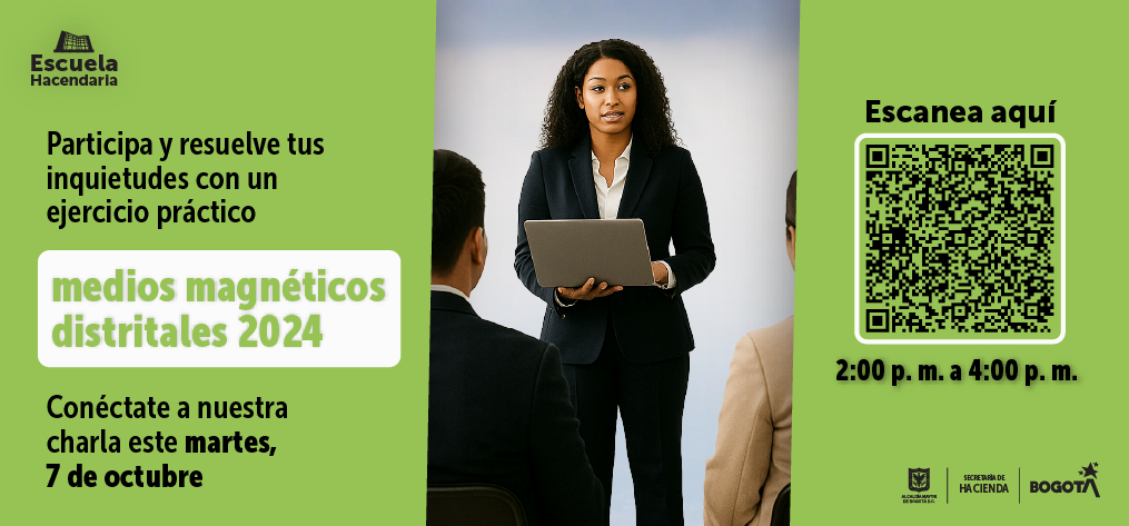 Invitación a jornada para saber cómo reportar medios magnéticos distritales