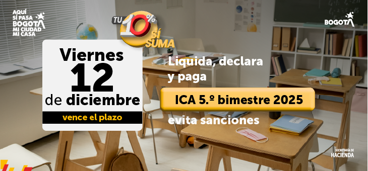 Imagen anunciando el vencimiento de ICA