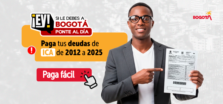 imagen de invitación para ponerse al día con Bogotá