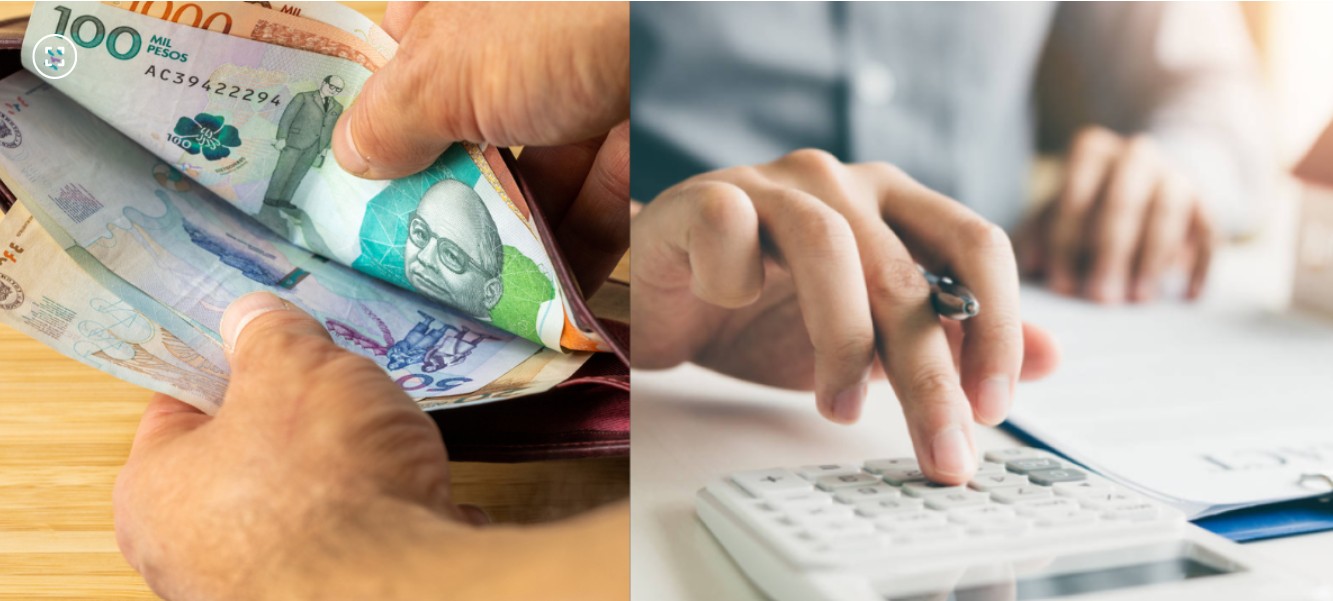 ¡Pilas, bogotanos! Este 25 de abril se vence el plazo para pagar el impuesto predial con descuento: métodos de pago Imagen de dinero y manos en la calculadora