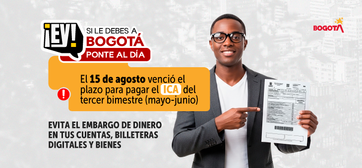 Imagen de llamado a pagar ICA