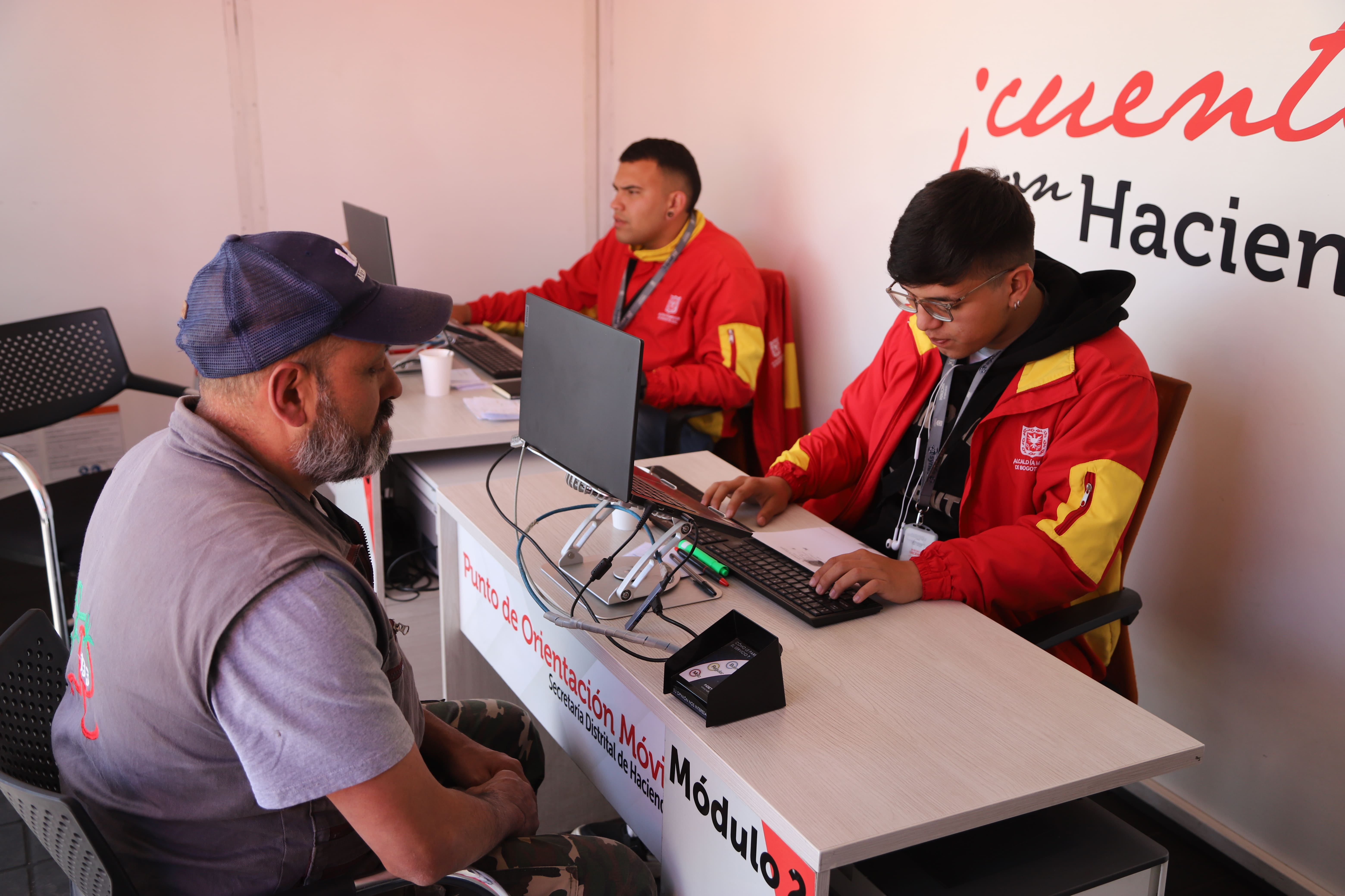 Imagen de servicio en la unidad móvil