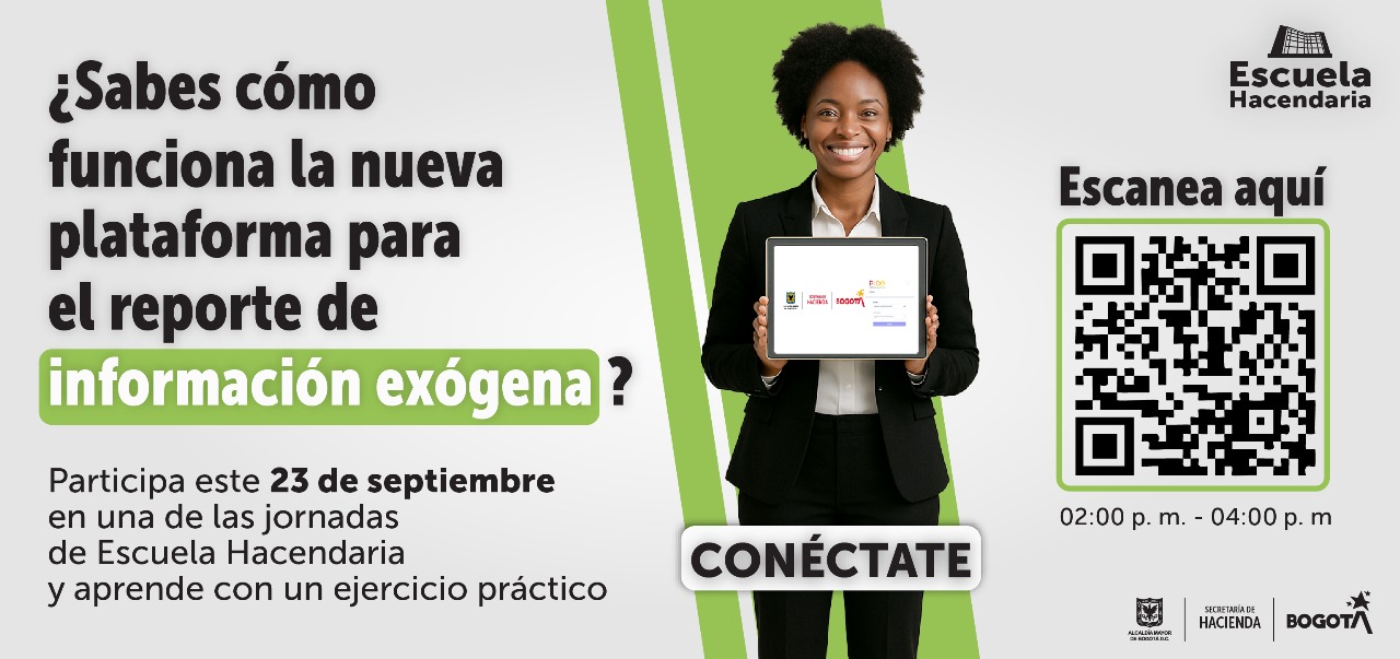 Imagen con invitación a participar en la jornada de educación tributaria