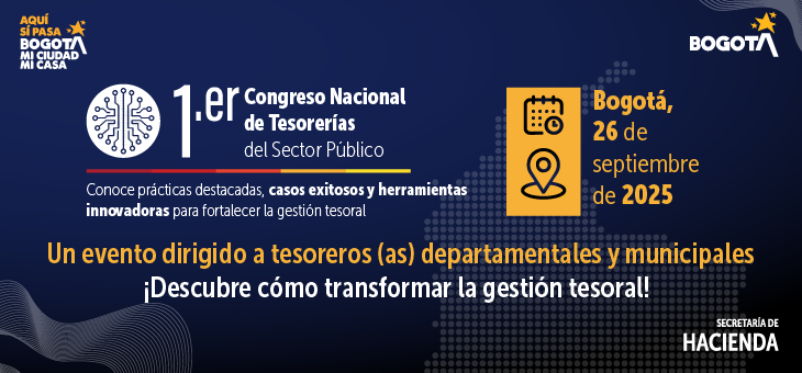 Imagen de invitación al congreso de tesorerías públicas