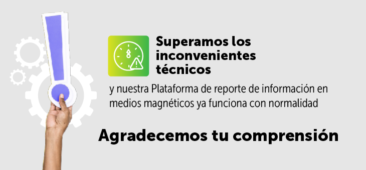 Hacienda superó intermitencia en la plataforma de reporte de medios magnéticos