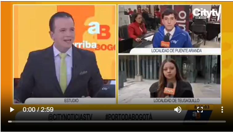 Noticia de impuesto vehicular en city tv Imagen de city noticias - arriba Bogotá