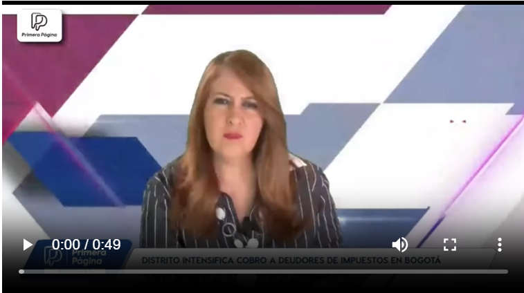 Imagen de la transmisión de la nota