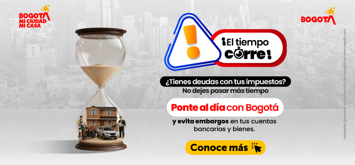Invitación a pónerse al día con los impuestos de Bogotá