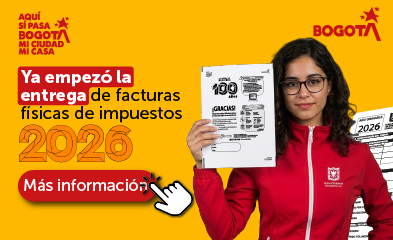 Información de entrega de facturas en Bogotá