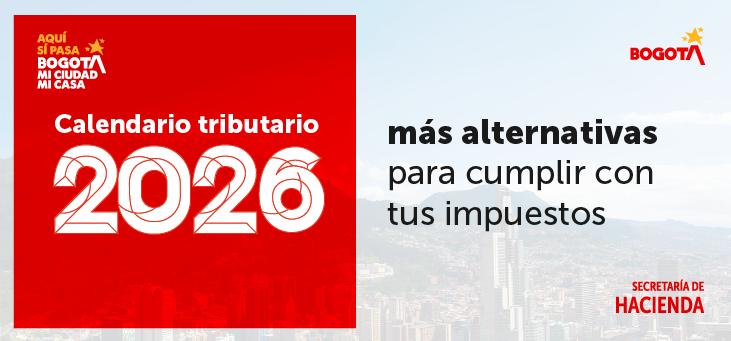 Imagen que anuncia facilidades en impuestos distritales