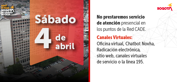 Información de servicio el 4 de abril