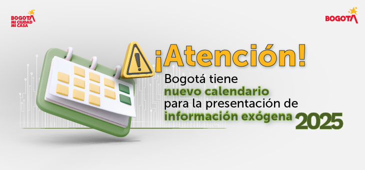 Ajuste en el calendario tributario por reporte de información exógena
