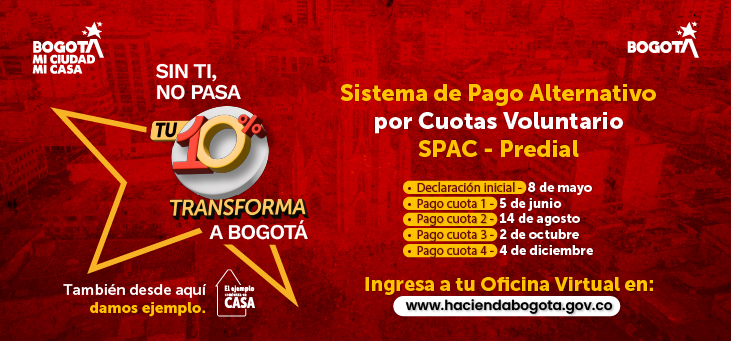 Imagen que anuncia el vencimiento para acogerse al Sistema de Pago Alternativo por Cuotas