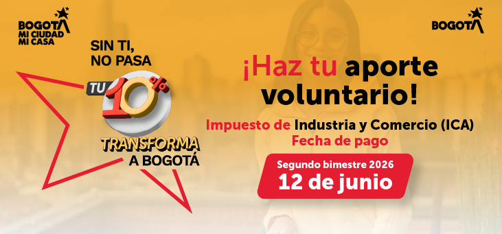 Invitación a declarar y pagar ICA segundo bimestre