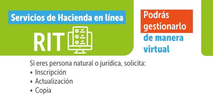 Cómo solicitar el Registro de Información Tributaria (RIT) desde la página de Hacienda