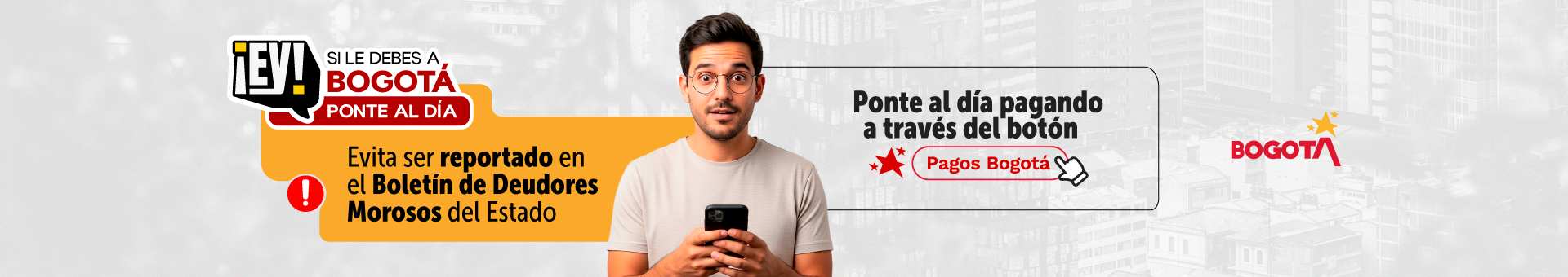 Imagen que alerta sobre reporte en el Boletín de Deudores Morosos de Estado