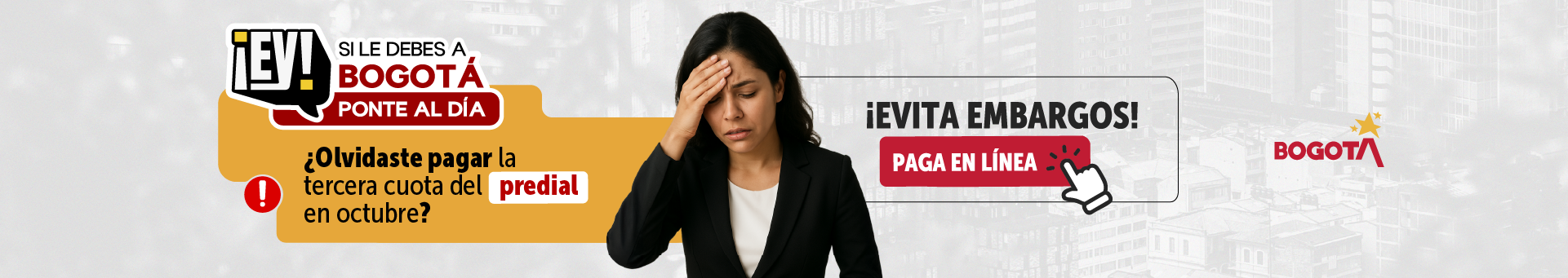 Invitación a ponerse al día con el impuesto predial