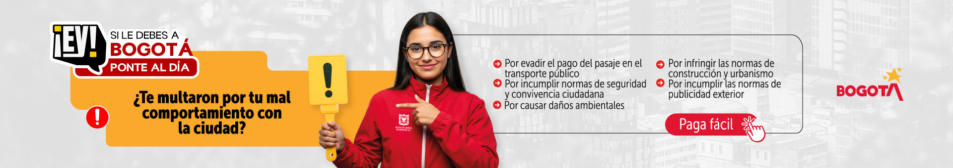 Invitación a ponerse al día con Bogotá