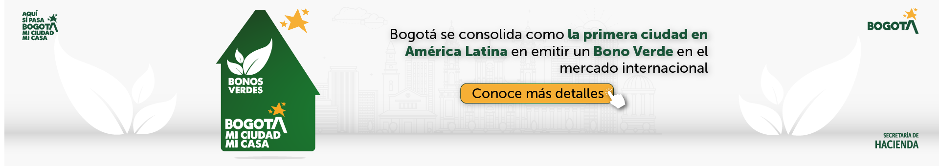 Imagen anunciando la emisión de un bono verde internacional