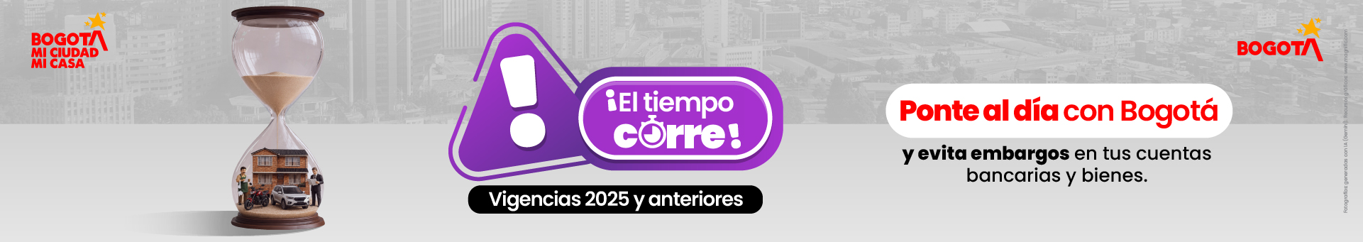 El tiempo corre, vigencias anteriores. Ponte al día con Bogotá
